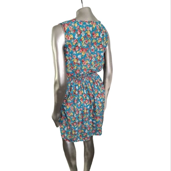 🪻BOGO🪻 Floral Sleeveless Dress Size Large Elastic Waist - Picture 5 of 9